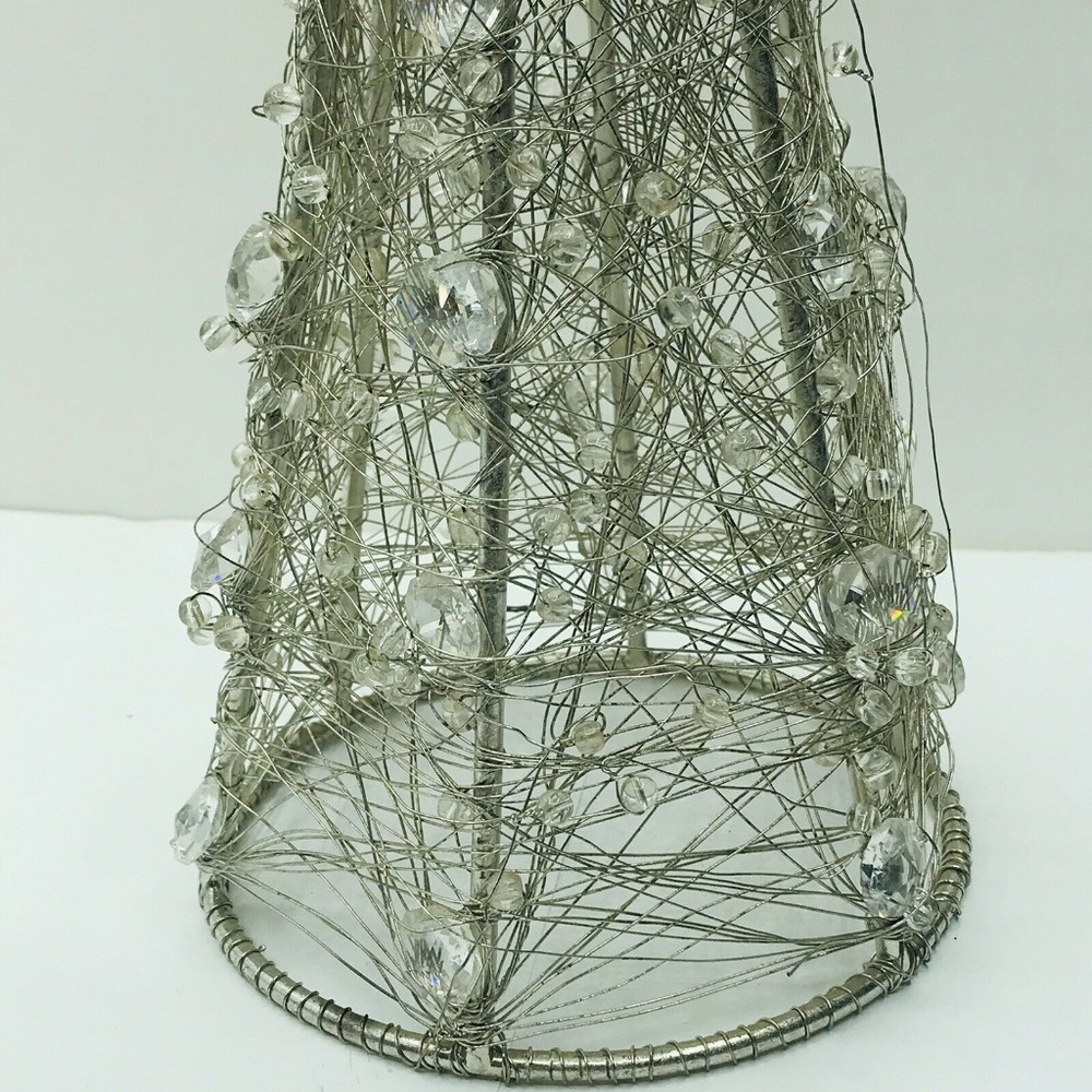 Angle Christmas Tree Topper Wire Gem Crystal 13" - Picture 6 of 8